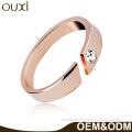 OUXI 2017 New Design Latest Gold Ring Designs for Girls Fashion Gold Cuff Ring